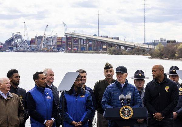 Biden promises to rebuild Key Bridge